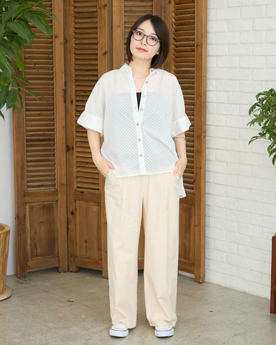 ドルマン袖ブラウス