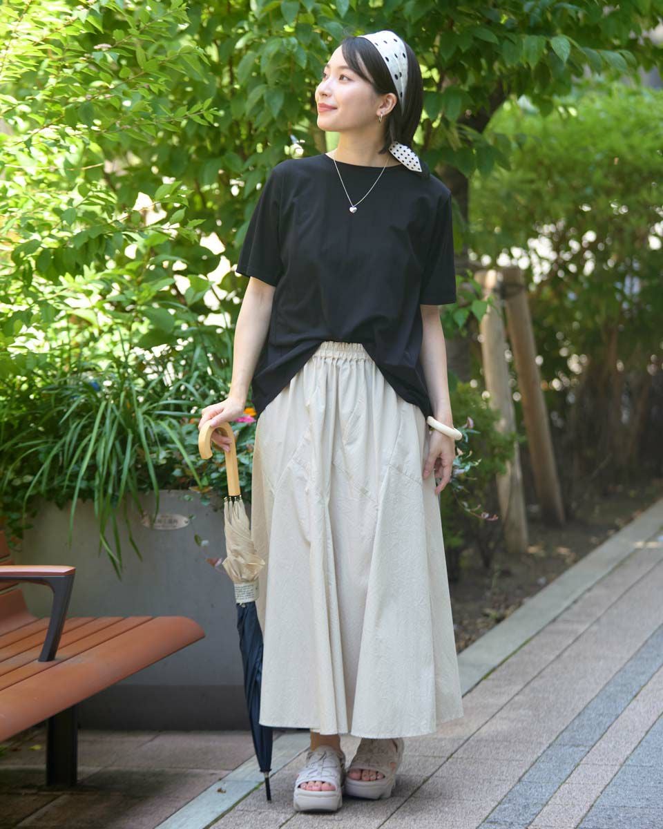 バックシャーリングTシャツ