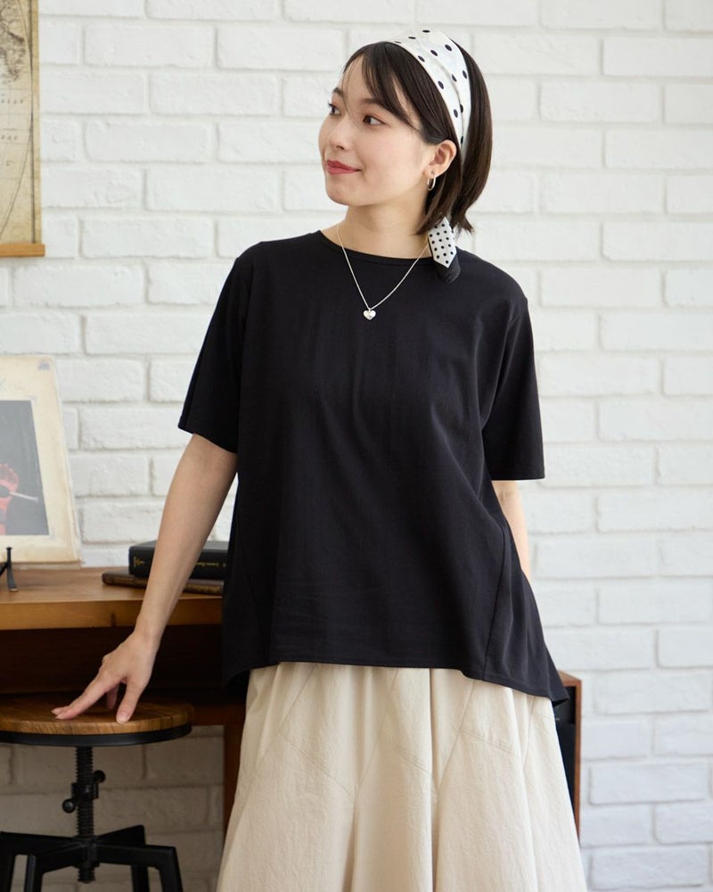 バックシャーリングTシャツ