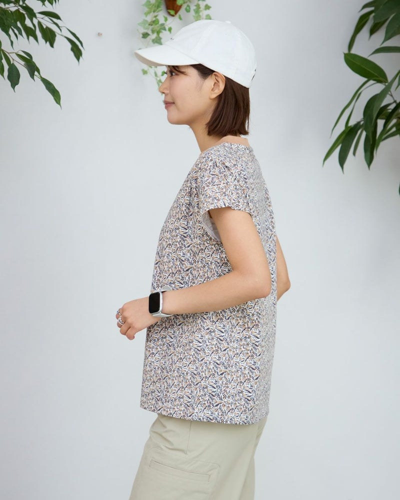 プリントフレンチスリーブＴシャツ