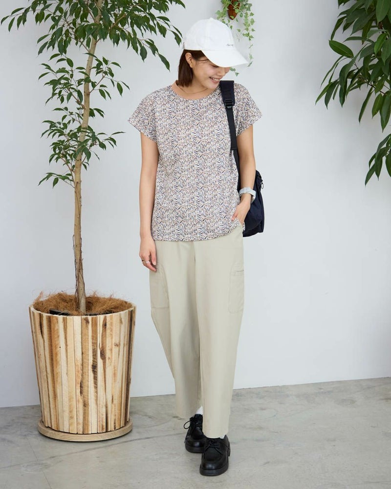 プリントフレンチスリーブＴシャツ