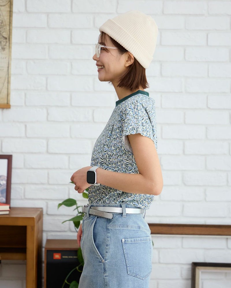 プリントフレンチスリーブＴシャツ