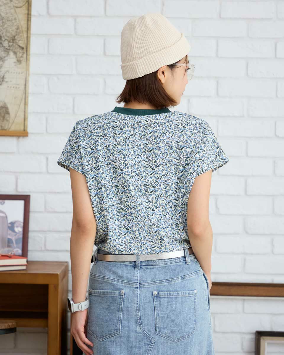 プリントフレンチスリーブＴシャツ