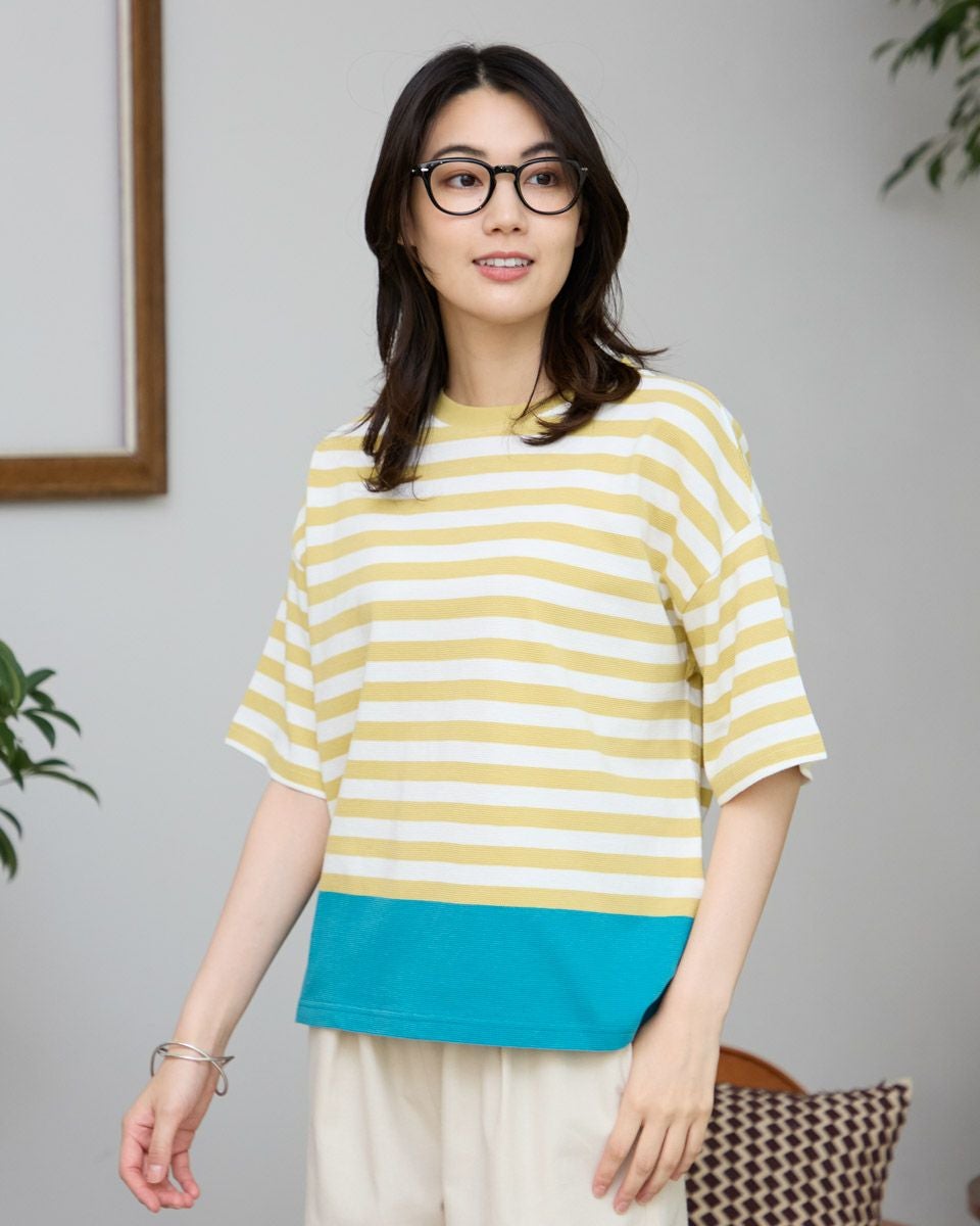 アトリエgg 長袖Tシャツ サボテン柄 イエロー サイズ2.5