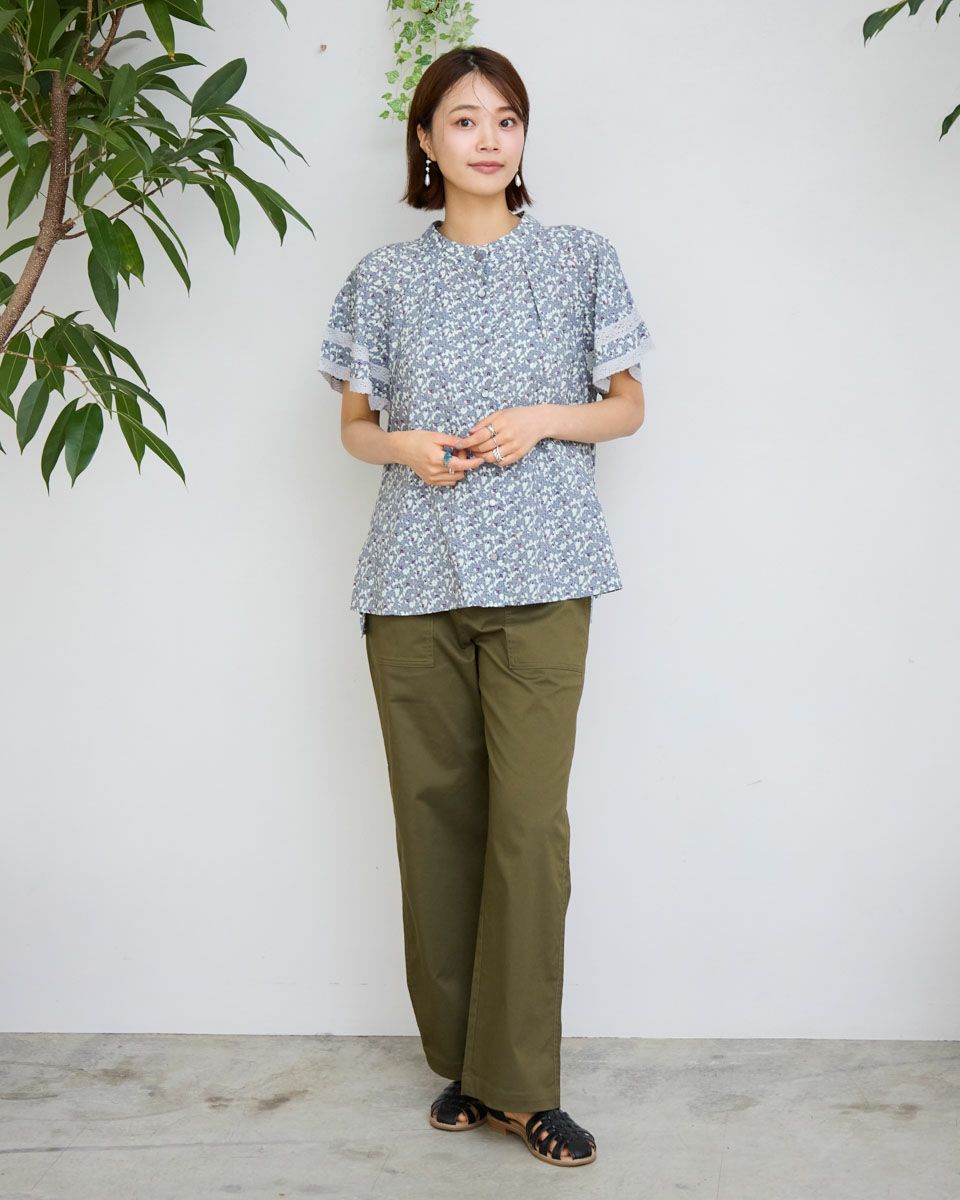 プリントブラウス