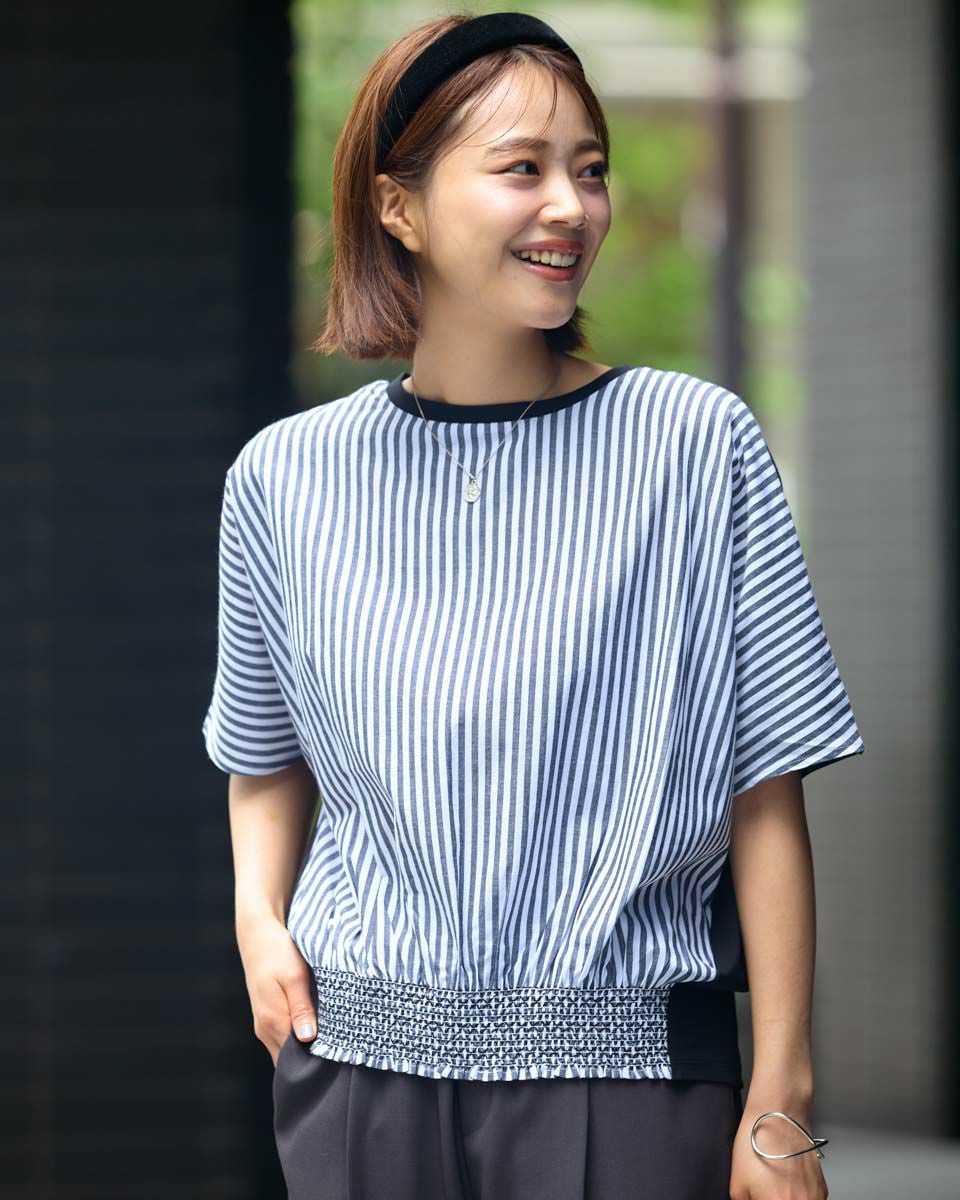 シャーリング使いプルオーバー