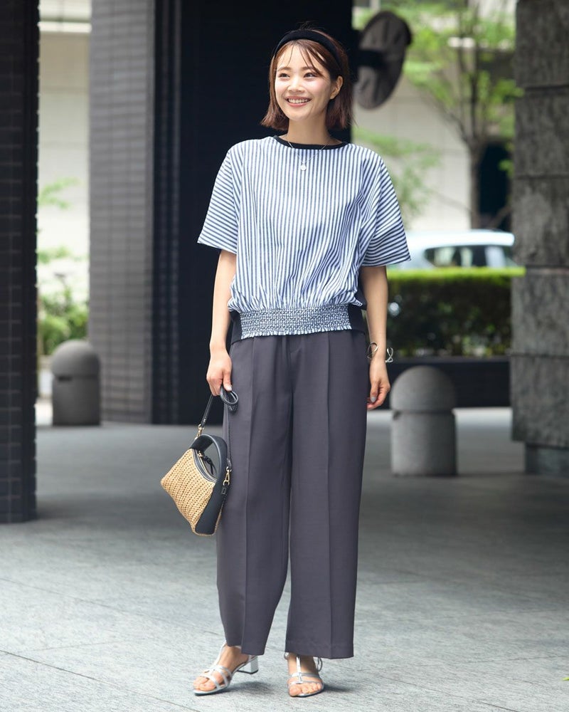 シャーリング使いプルオーバー