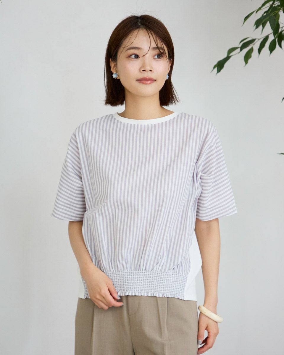 White Labelシャーリング使いプルオーバー | ゴールデンベアストア