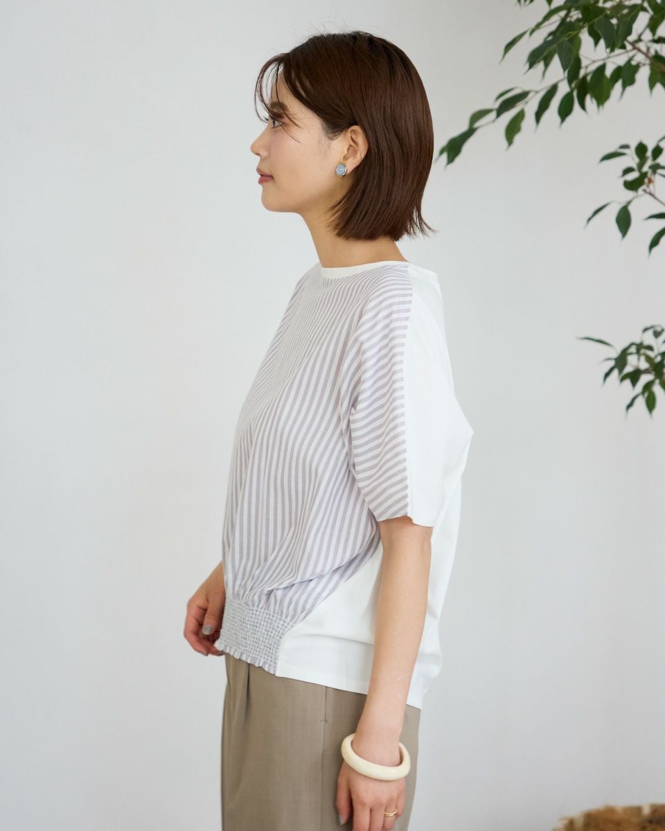 シャーリング使いプルオーバー