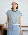 プリントフレンチスリーブＴシャツ