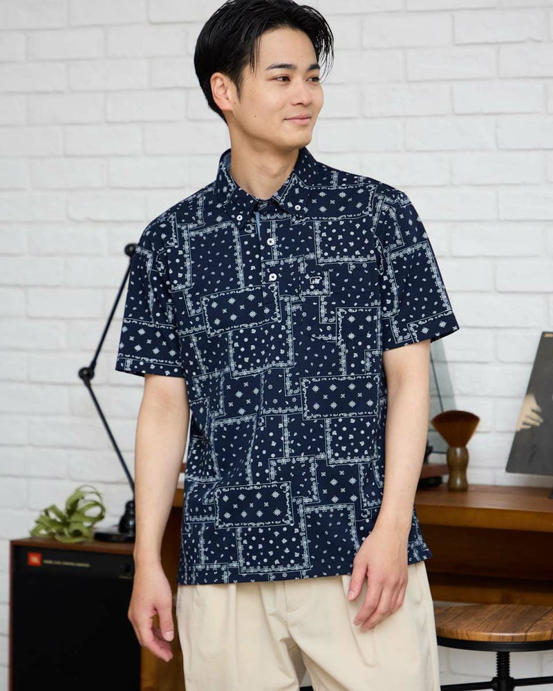 プリントポロシャツ