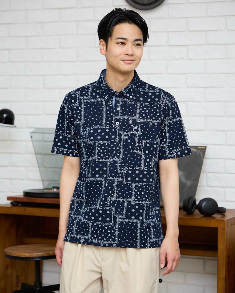 プリントポロシャツ