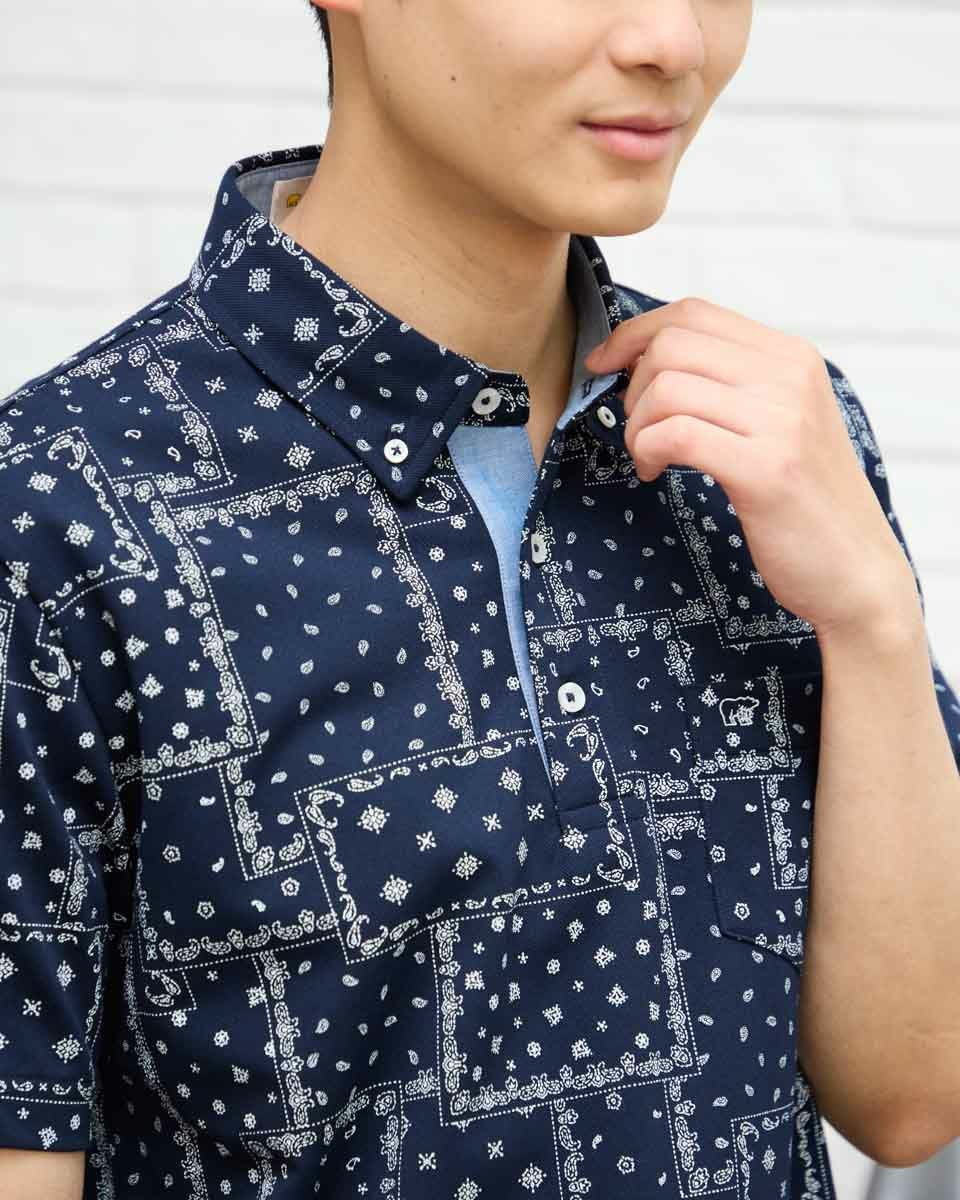 プリントポロシャツ