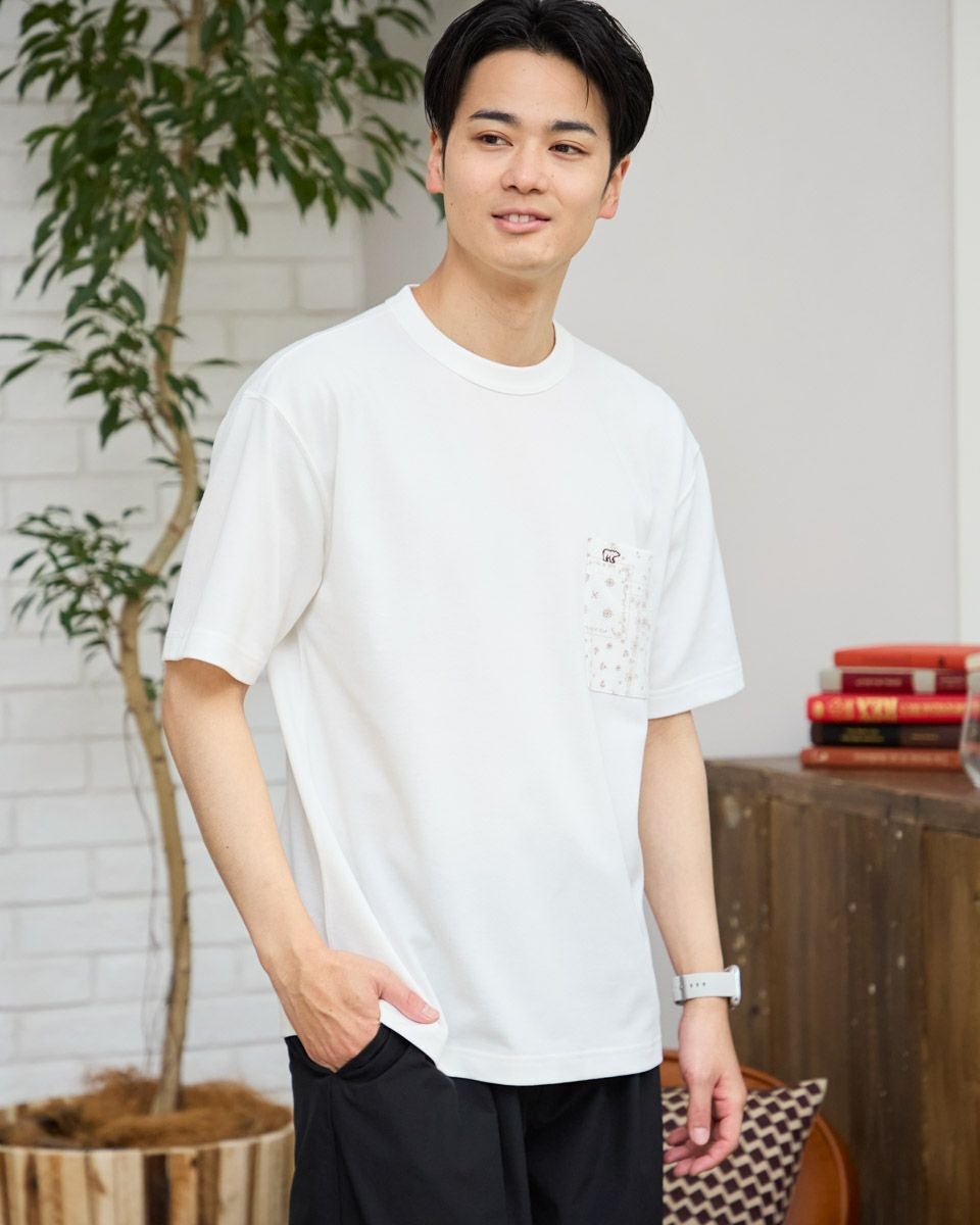 hugyourskin ベアプリント Tシャツ ホワイト Nasa Tennis Bear Print T-shirt ユニセックス 男女兼用 ナサ テニス