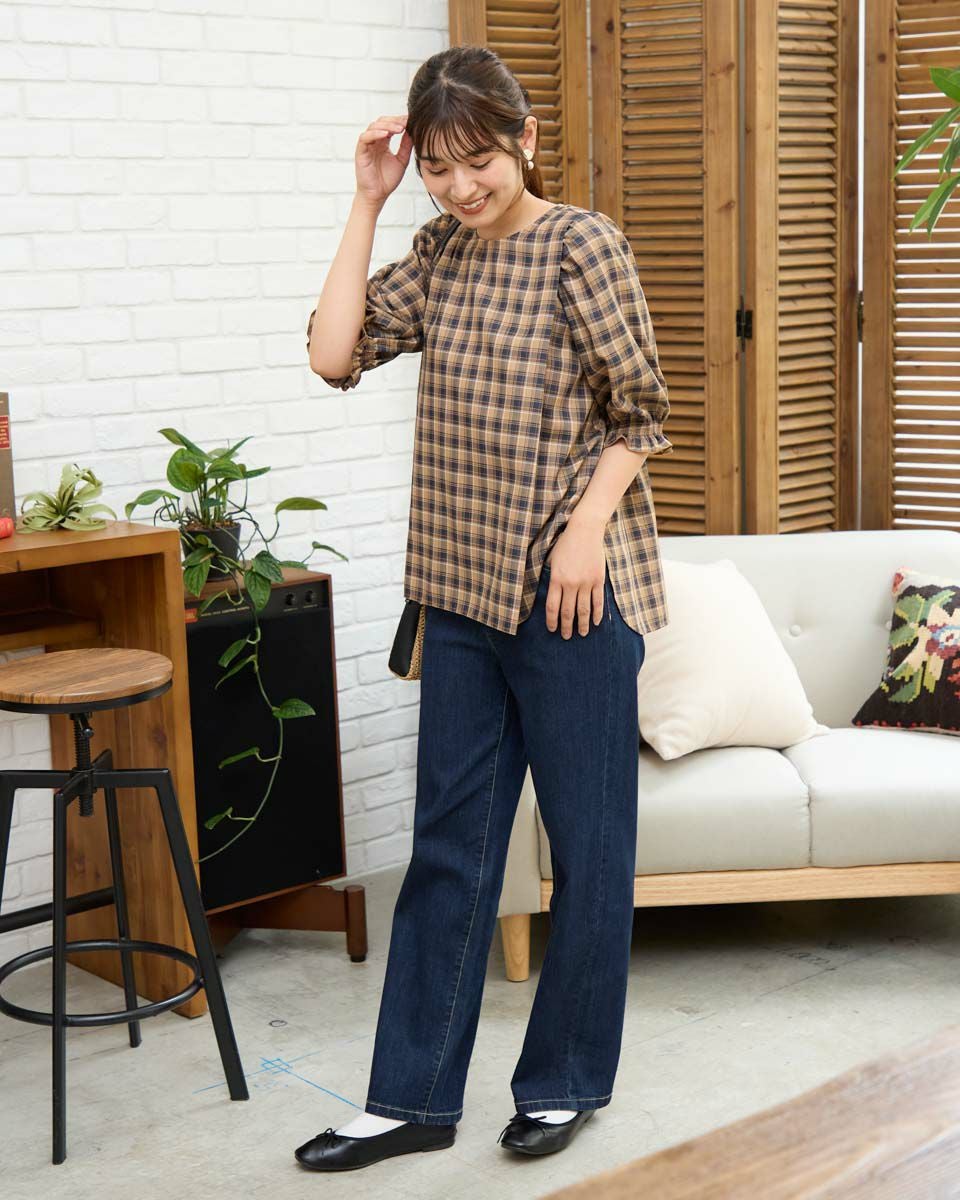 【現行・極美品】バーバリー 長袖 ポロシャツ 黒 M襟ベージュチェック BURBERRY（バーバリー） 襟チェック ポロシャツ ブランドオフ コットン