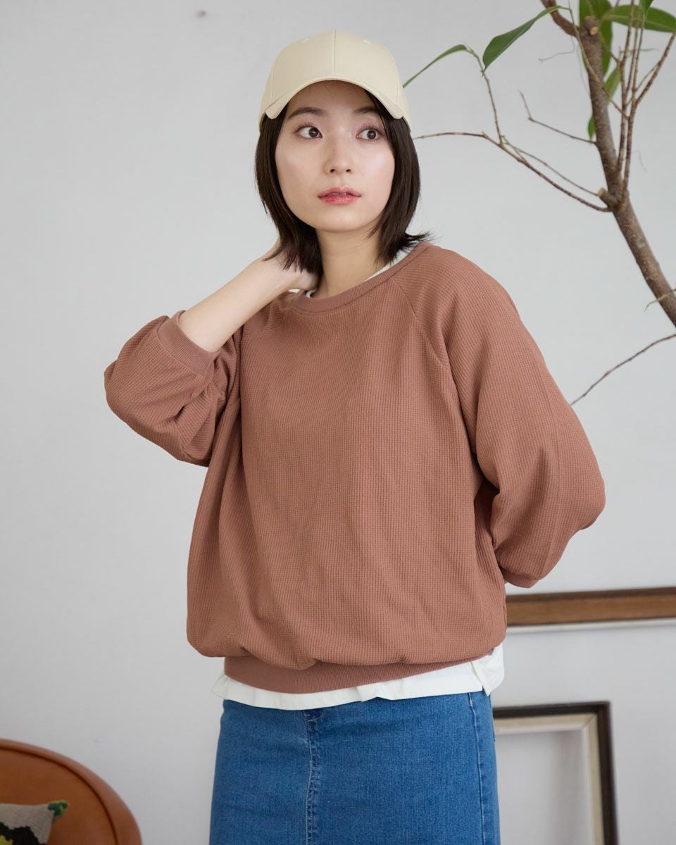 Golden BearワッフルラグランTシャツ | ゴールデンベアストア