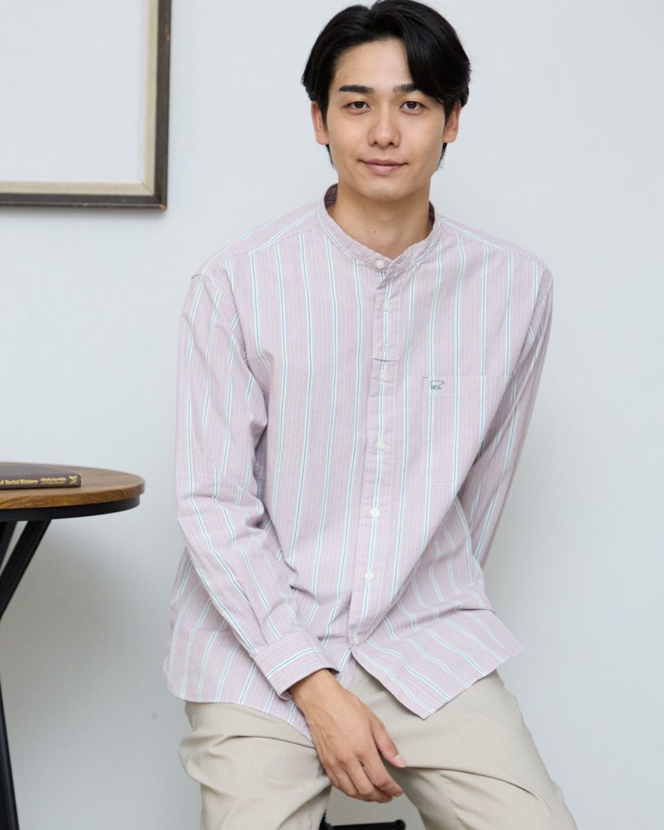 バンドカラーシャツ