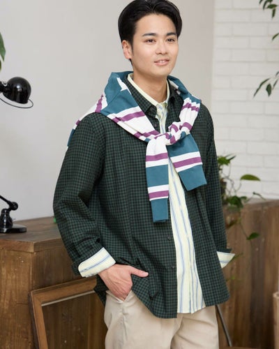 Golden Bearチェックシャツ