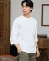 天竺七分袖Tシャツ