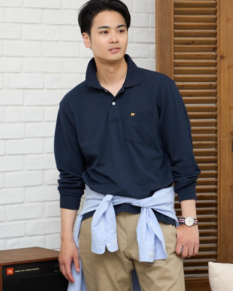 Golden BearGB長袖ポロシャツ