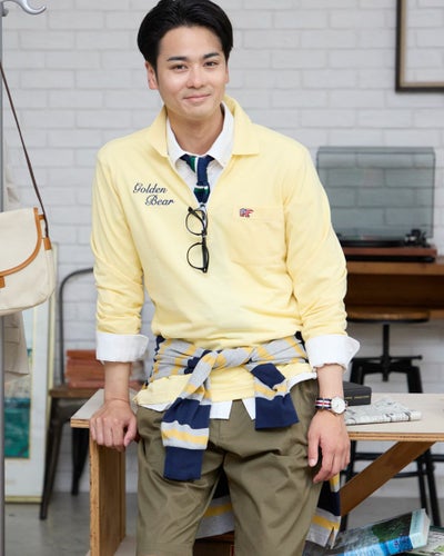 Golden Bear長袖ポロシャツ