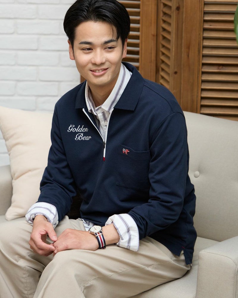 Golden Bear長袖ポロシャツ