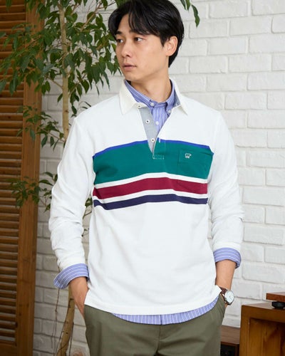 長袖ポロシャツ