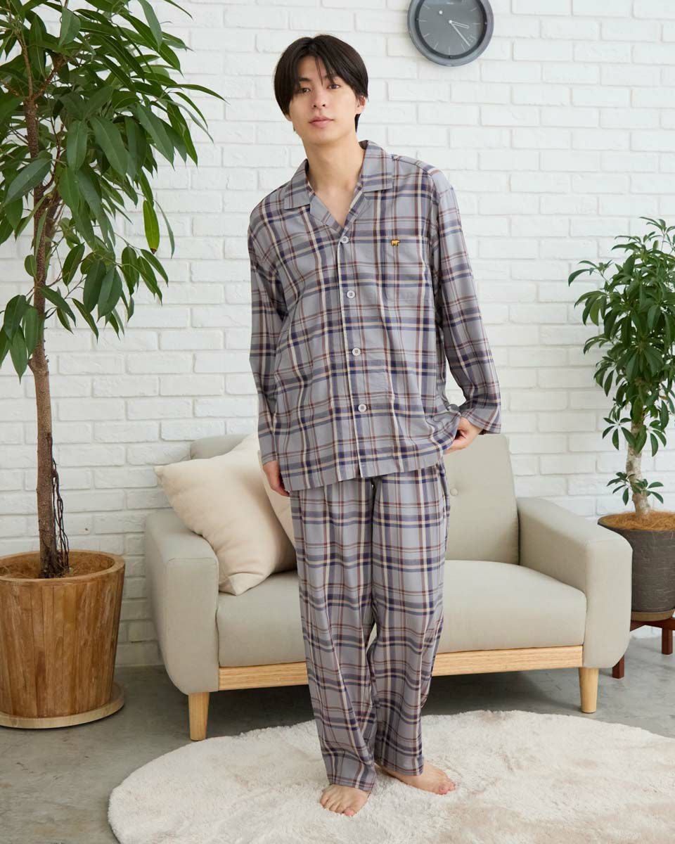 Home Wearツイルテーラードパジャマ
