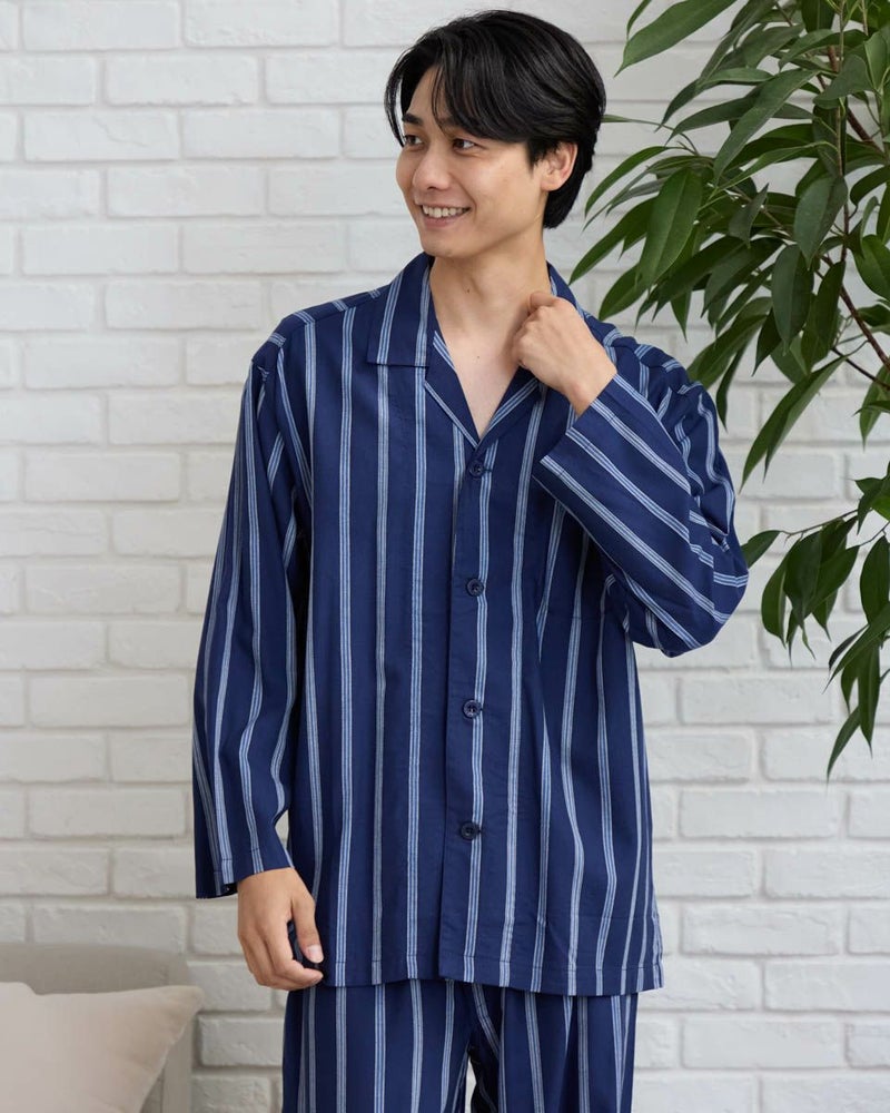 ヘンリボンテーラードパジャマ