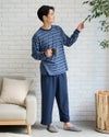 Home Wear梨地ボーダーパジャマ