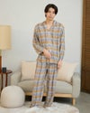 ネルテーラードチェックパジャマ