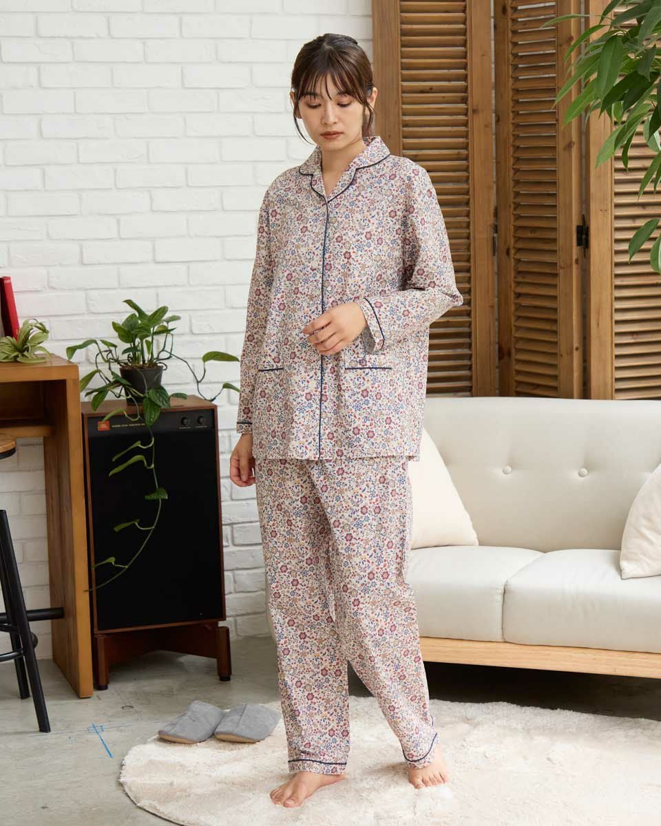 Home Wear花柄テーラードパジャマ | ゴールデンベアストア