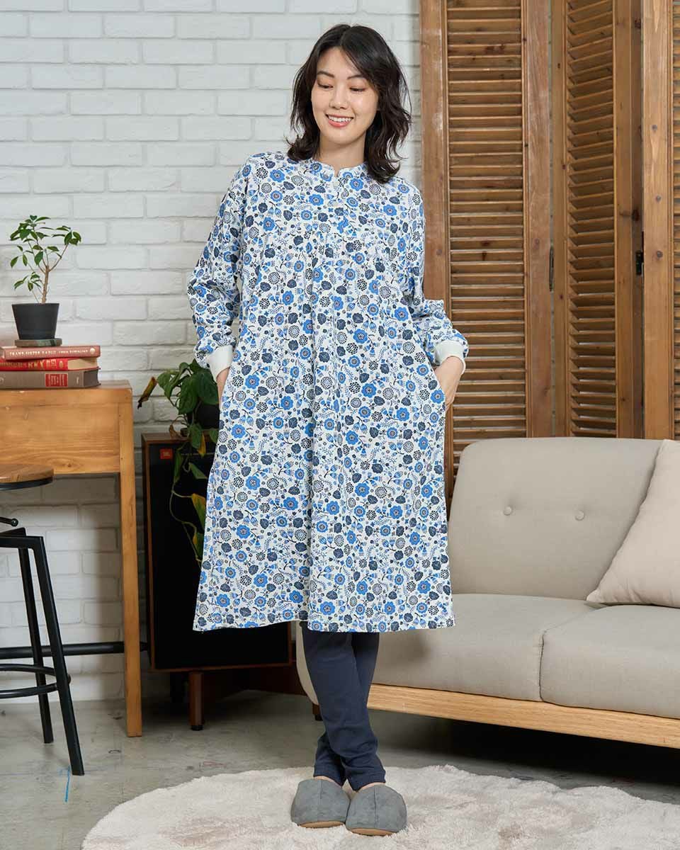 Home Wearフラワープリントワンピース(レギンス付) | ゴールデンベアストア