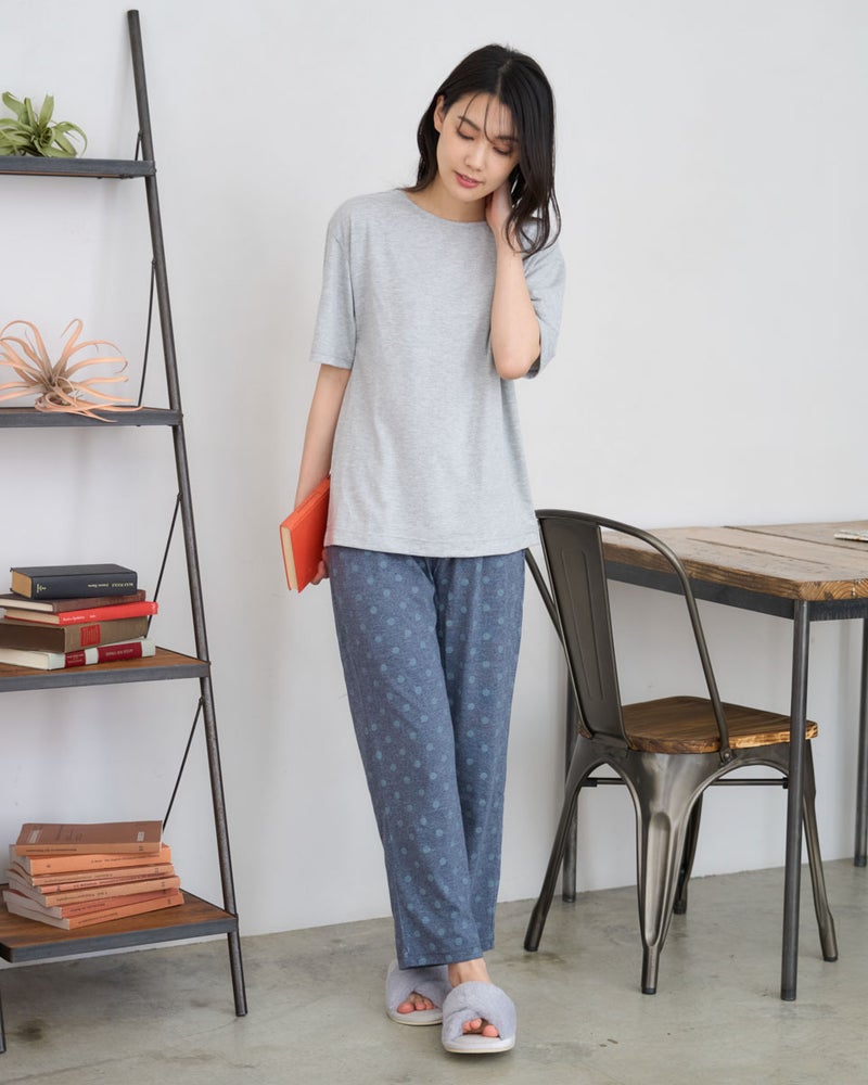 ドット柄アンサンブルパジャマ