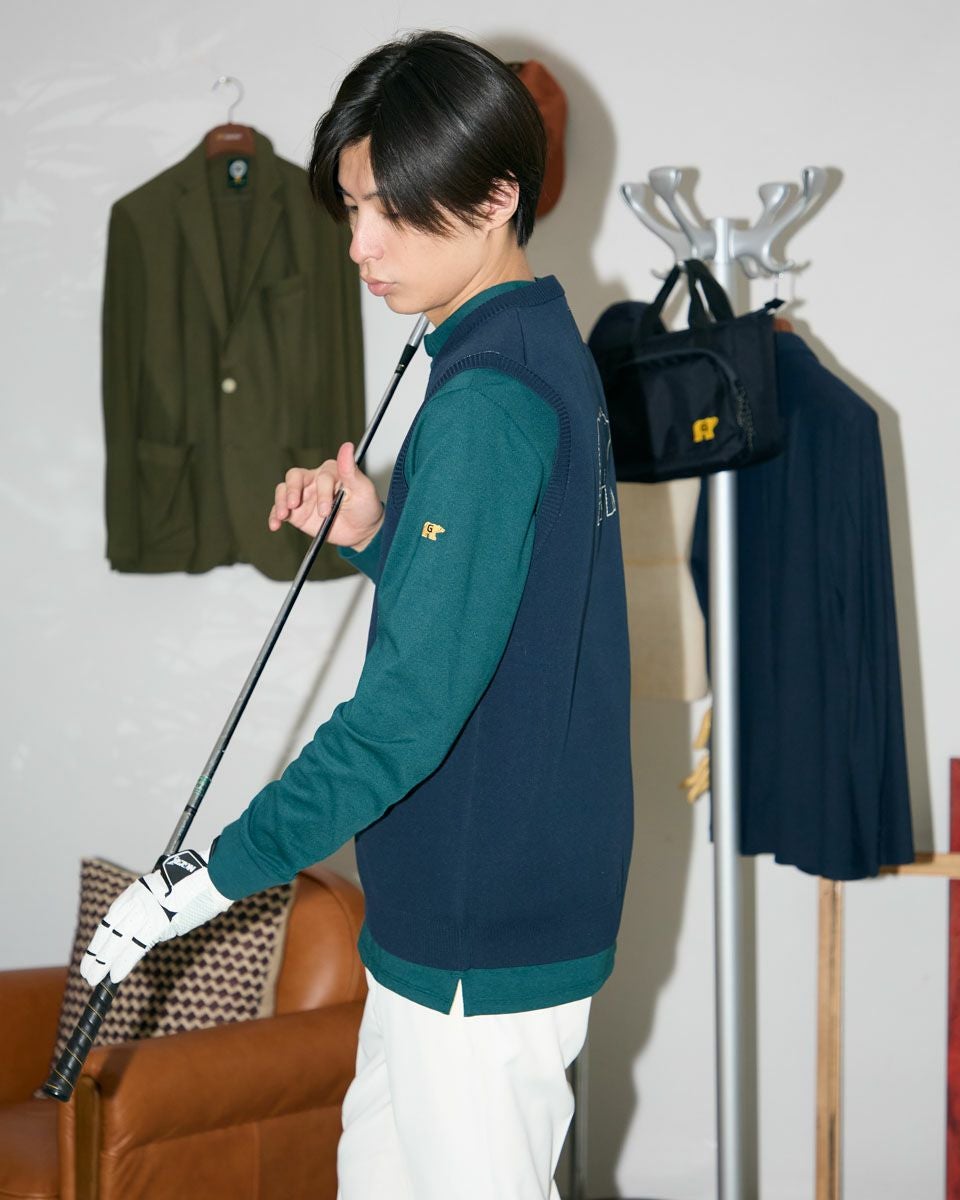  Bogey Boys ニットベスト Lサイズ GB GOLFBEAR ニットベスト | ゴールデンベアストア
