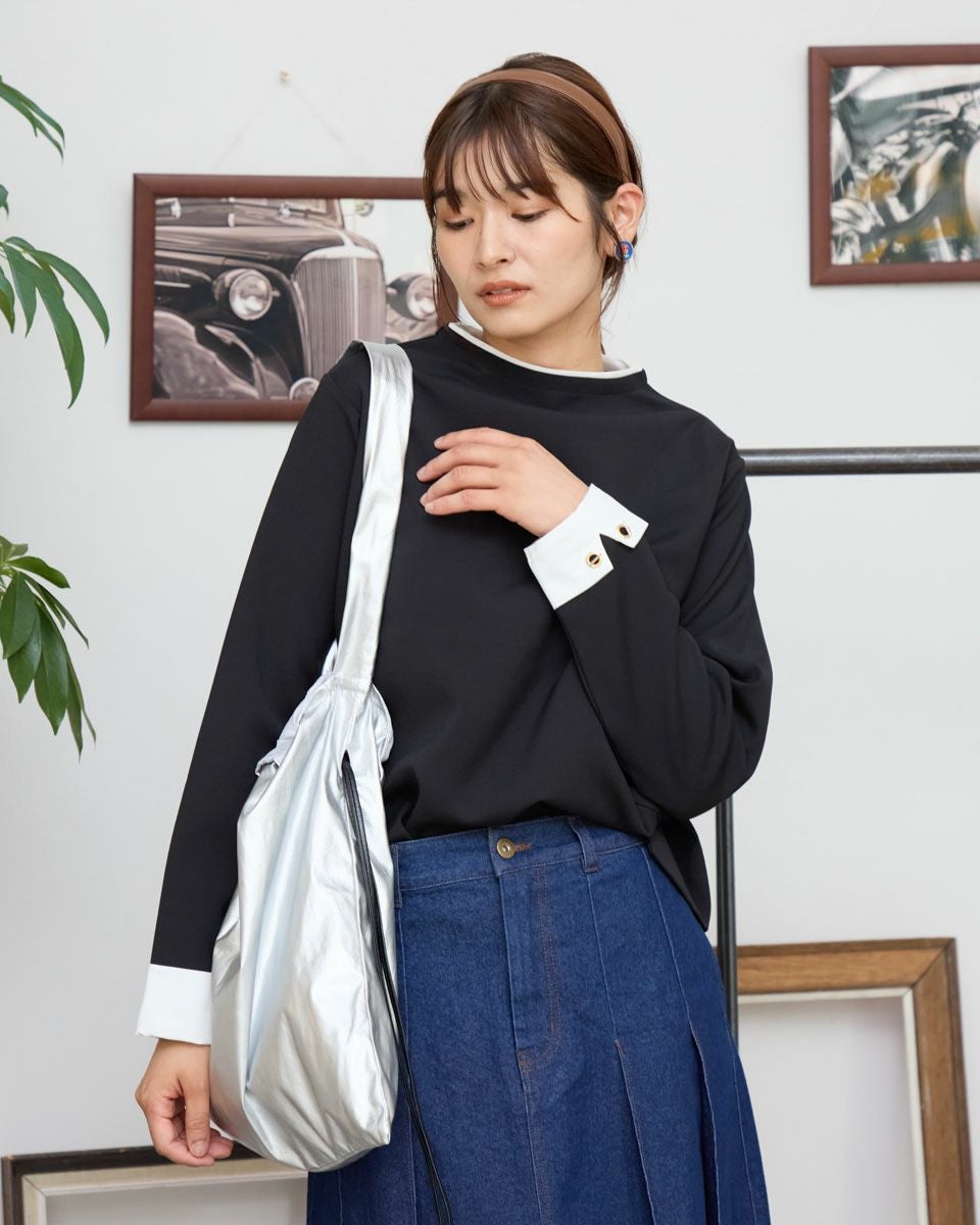 White Labelボトルネックプルオーバー | ゴールデンベアストア