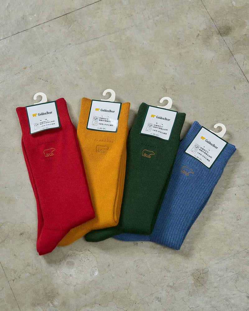 無地カラーソックス