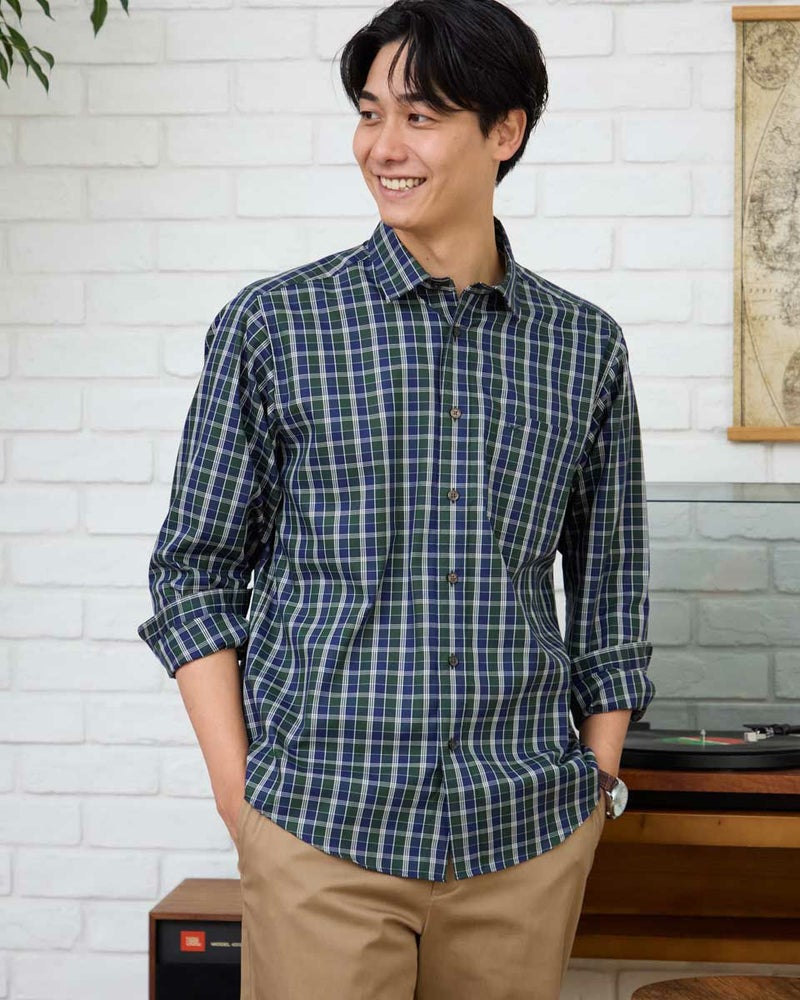 タータンチェックシャツ