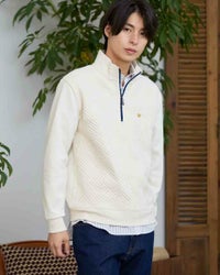 ハーフZIPスウェット