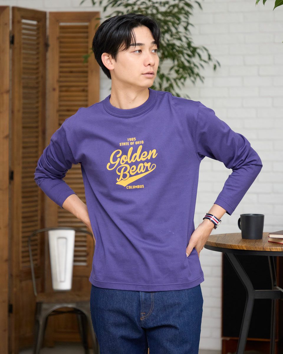 Golden Bearロゴ長袖Tシャツ | ゴールデンベアストア