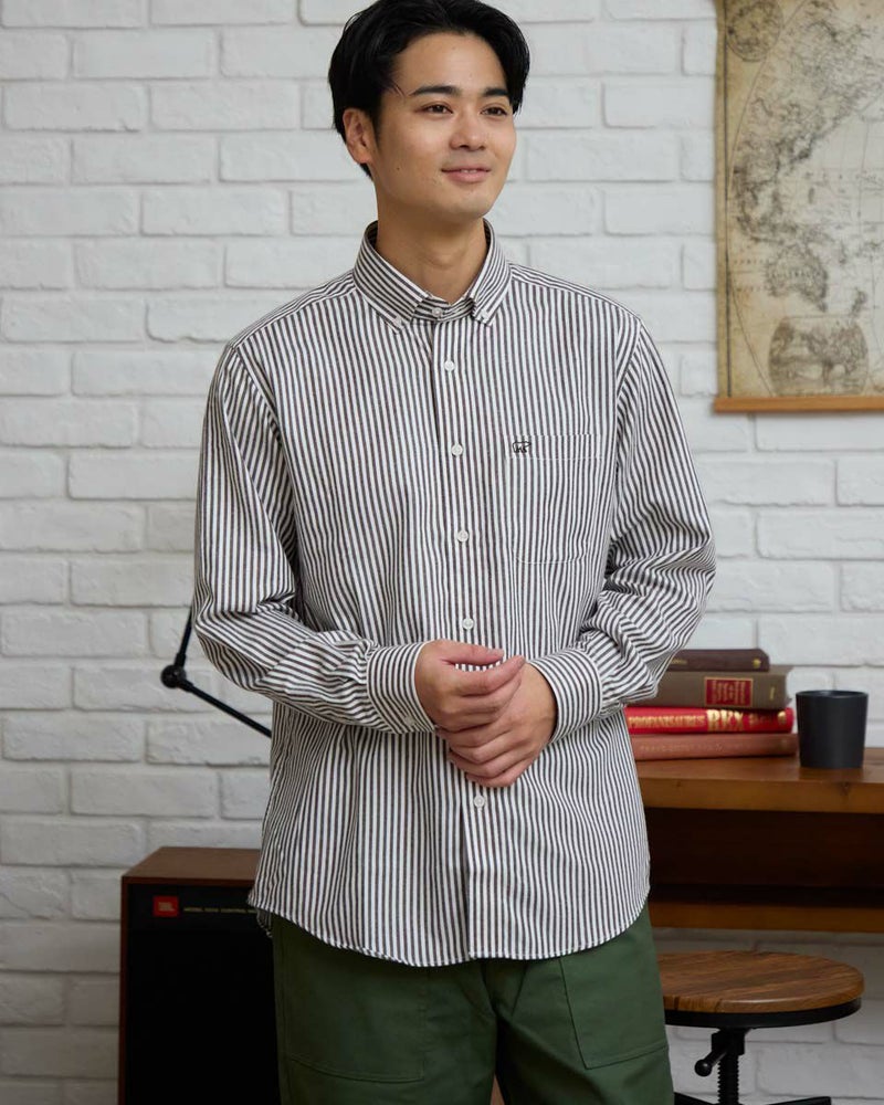 ストライプBDシャツ
