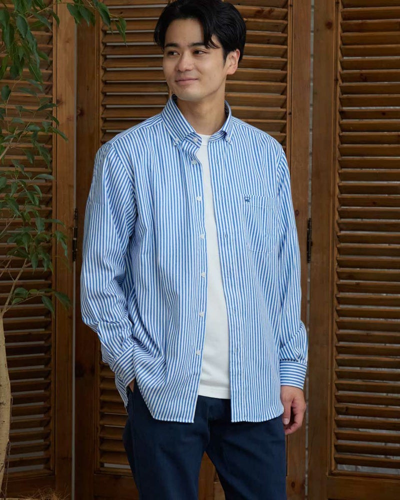 ストライプBDシャツ