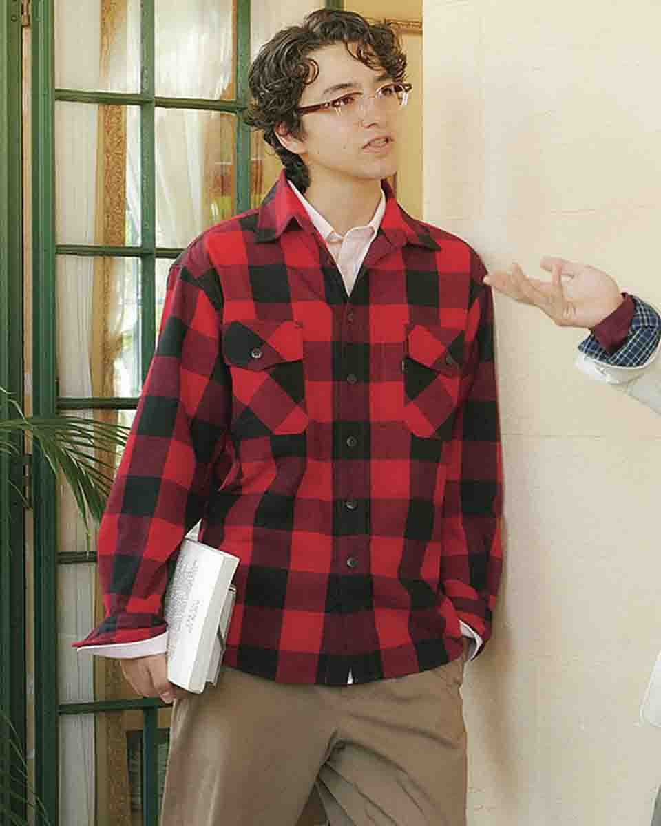 バッファローチェックシャツ