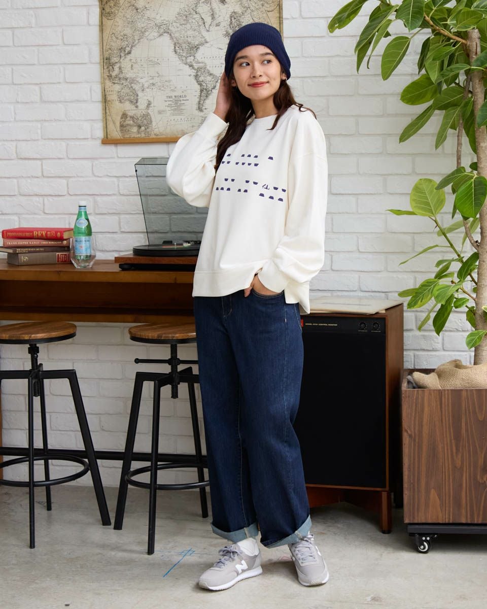 アパルトモン ゴールデングース スウェット ネイビー モックネック 七分袖 GOLDEN GOOSE / ゴールデングース】GOLDEN W'S BOYFRIEND KNIT（ニット