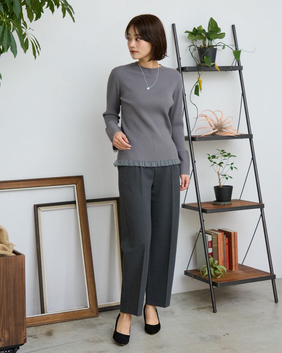 White Labelポンチストレートパンツ | ゴールデンベアストア