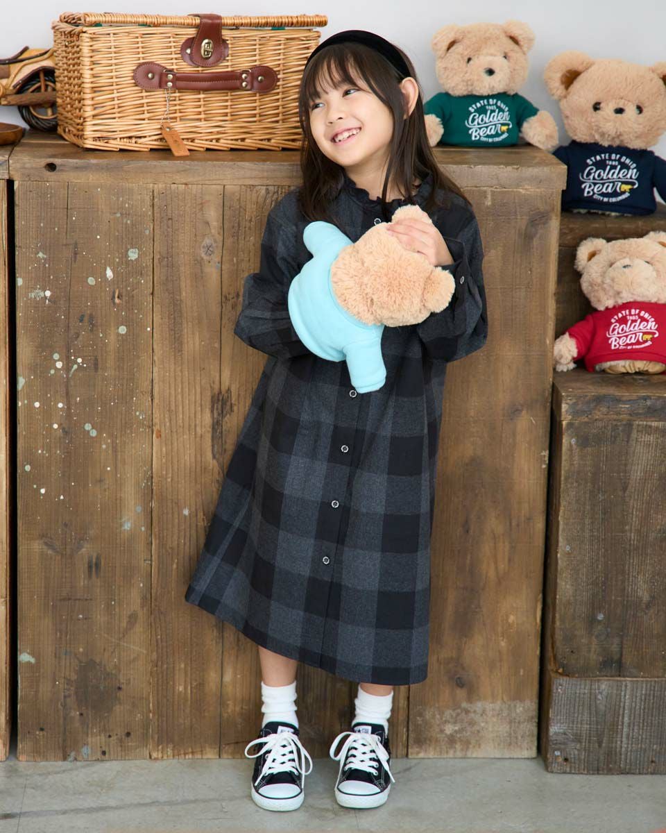 GIRLSバッファローチェックワンピース | ゴールデンベアストア