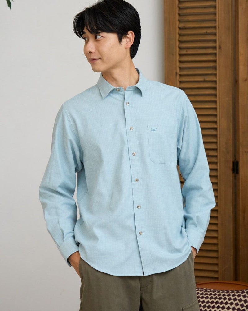 ヘリンボーンシャツ