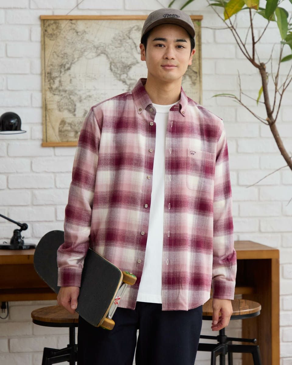 チェックBDシャツ