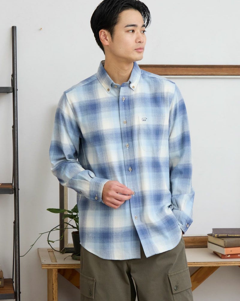 チェックBDシャツ