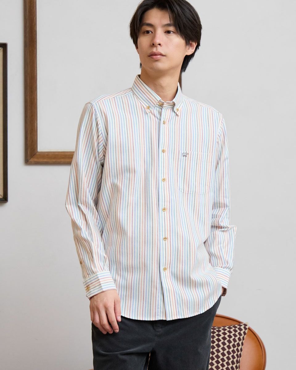 ストライプBDシャツ